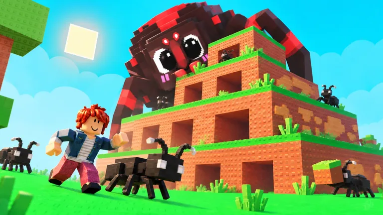 Build An Ant Empire official screenshot: the colony mound with the queen